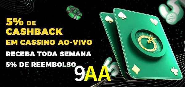 Promoções do cassino ao Vivo 9AA
